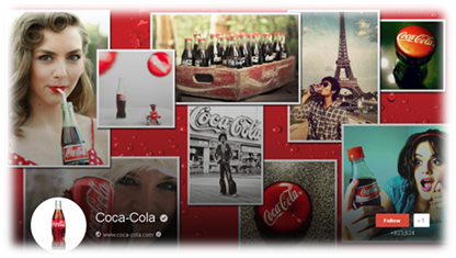 coca cola google plus cover image